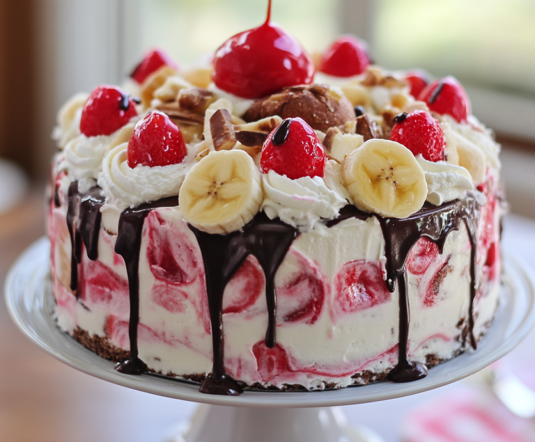 banana split cake