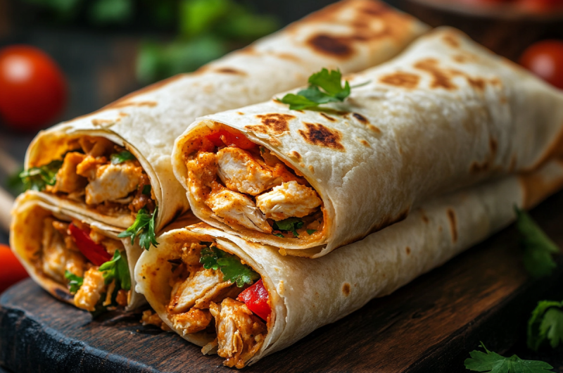 Easy Chicken Chimichangas