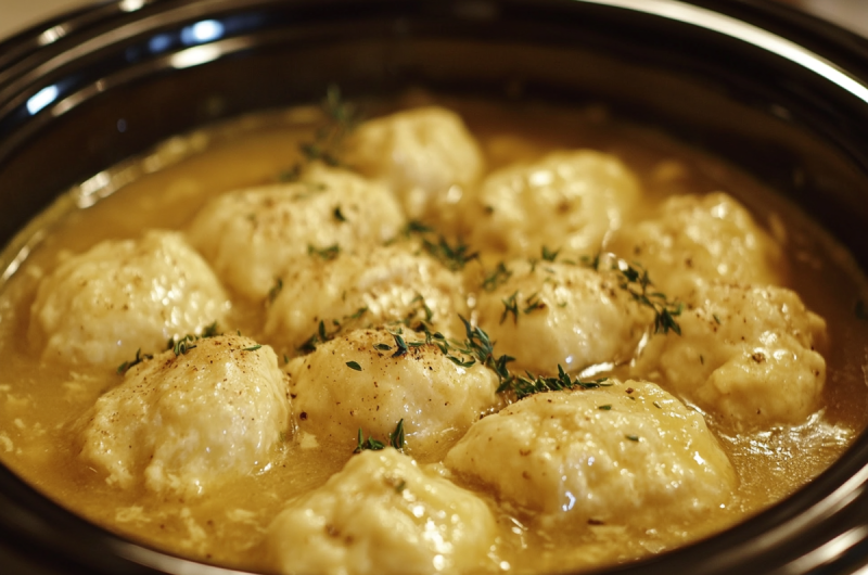 Easy Crockpot Chicken and Dumplings Recipe