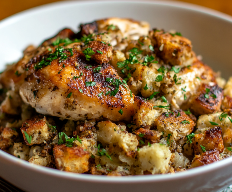 crockpot chicken and stuffing