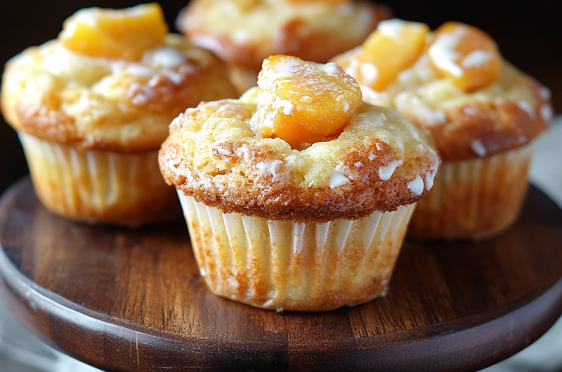 Peaches and Cream Muffins Dessert