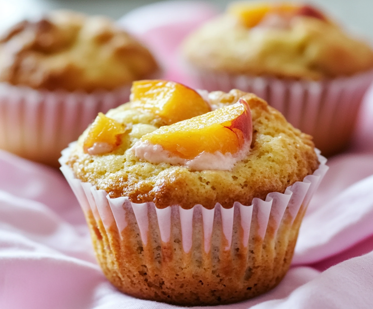 peaches and cream muffins