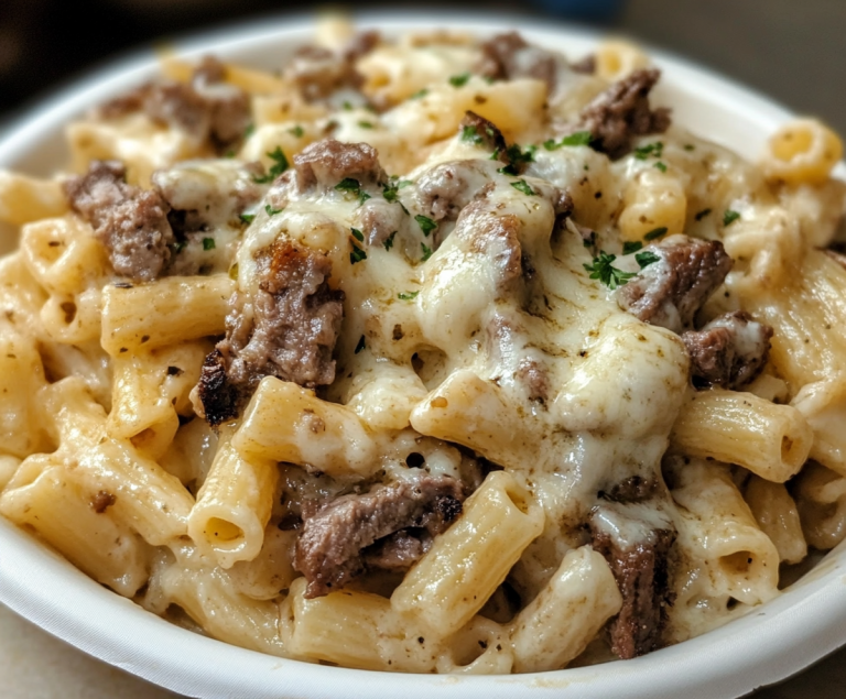 philly cheesesteak pasta
