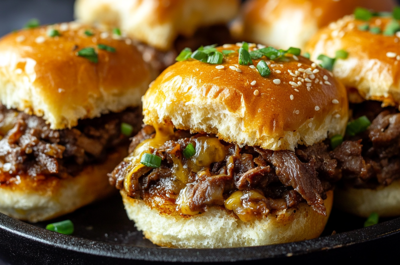 The Best Philly Cheesesteak Sliders Recipe