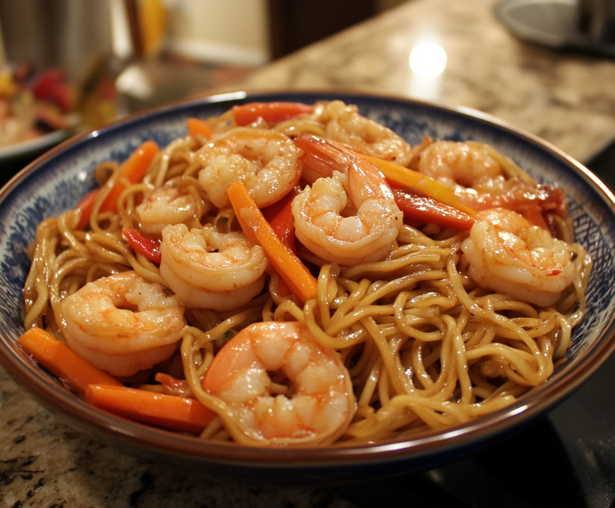 shrimp lo mein