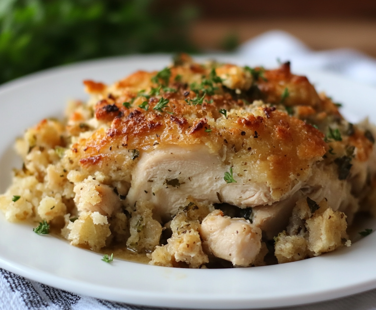 slow cooker chicken and stuffing
