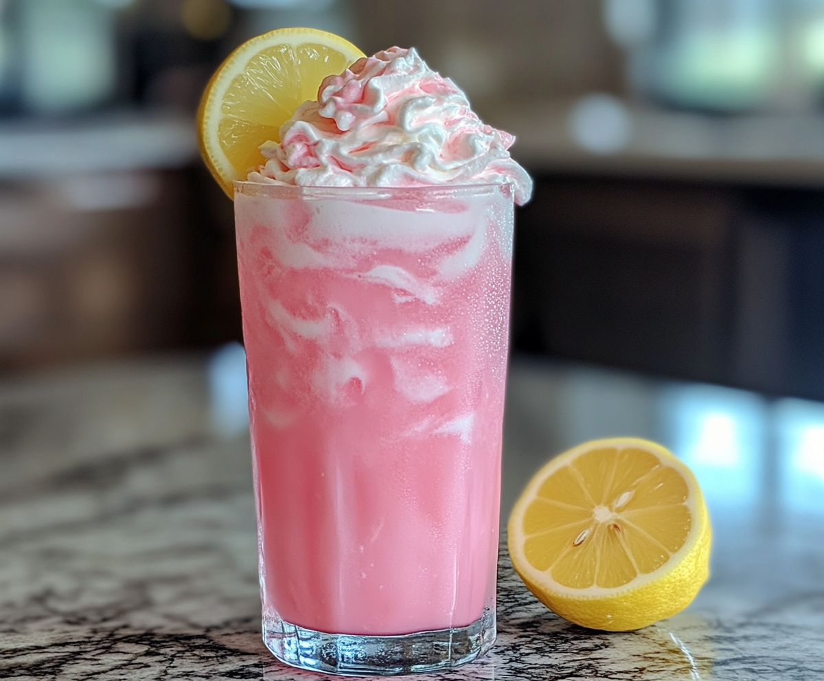 whipped pink lemonade