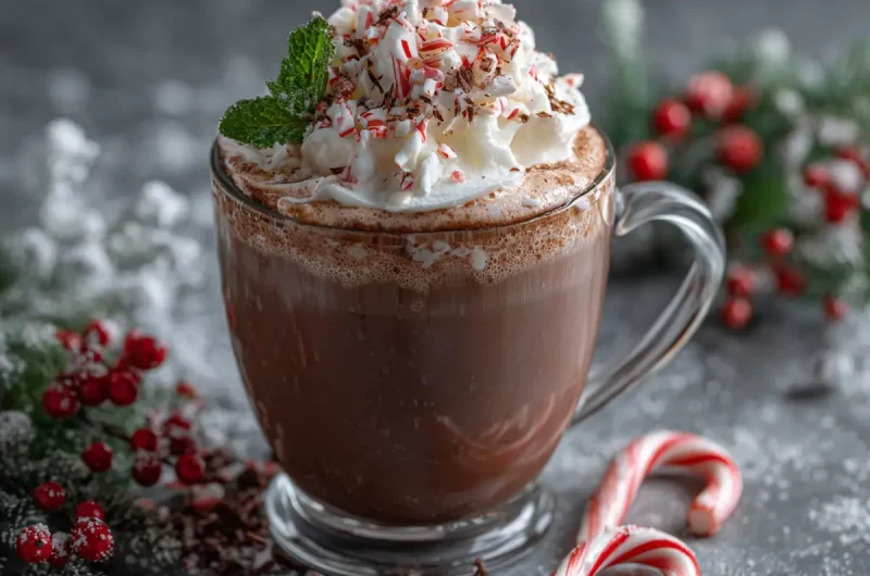 Peppermint hot chocolate recipe