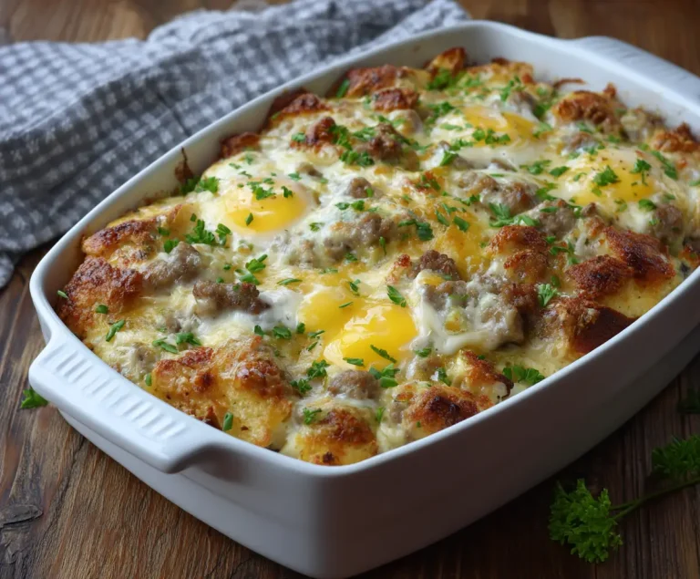 biscuits and gravy breakfast casserole