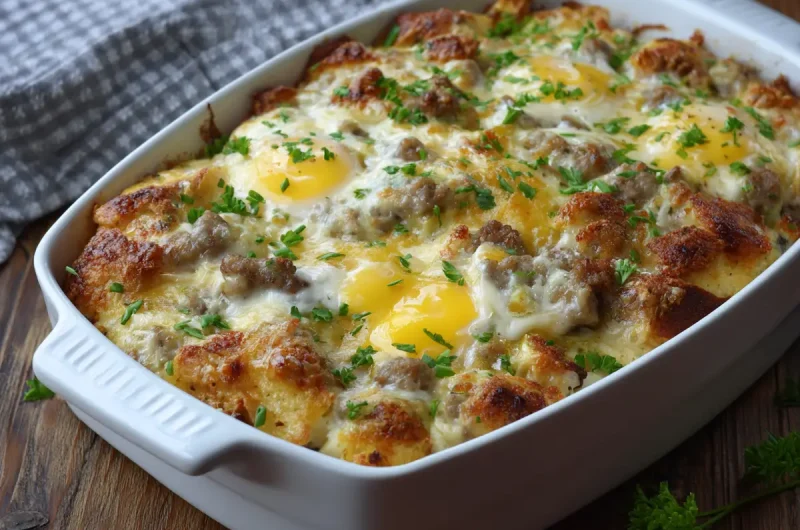 Biscuits and Gravy Breakfast Casserole Recipe