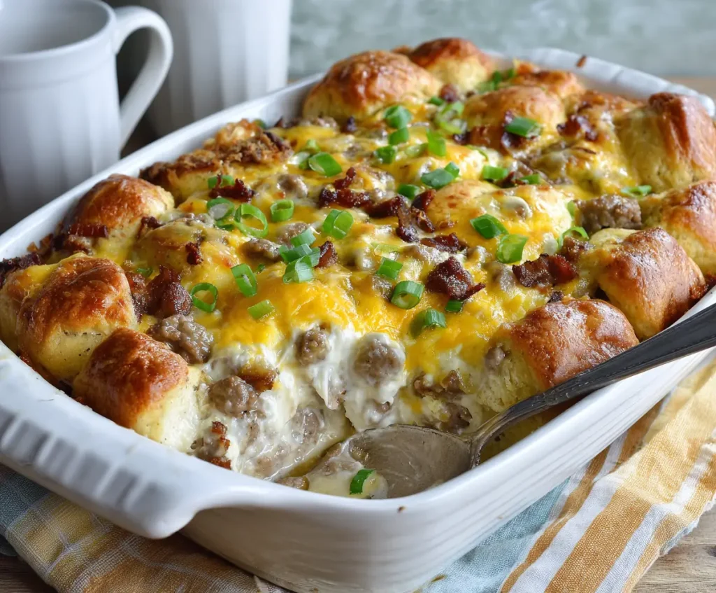 biscuits and gravy breakfast casserole
