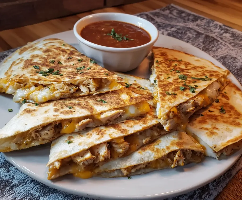chicken quesadillas