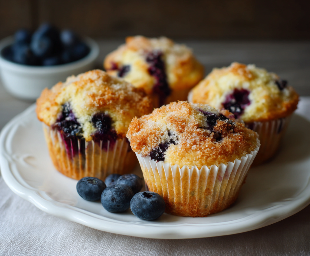 easy blueberry muffins recipe