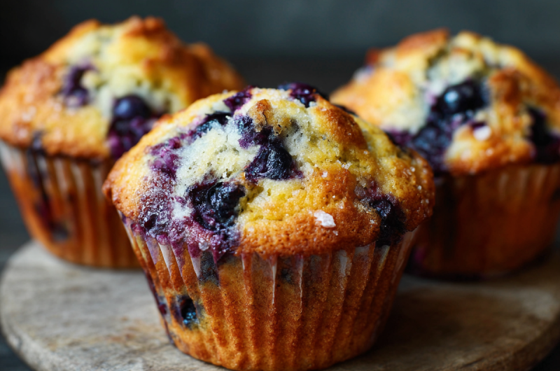 Easy blueberry muffins recipe