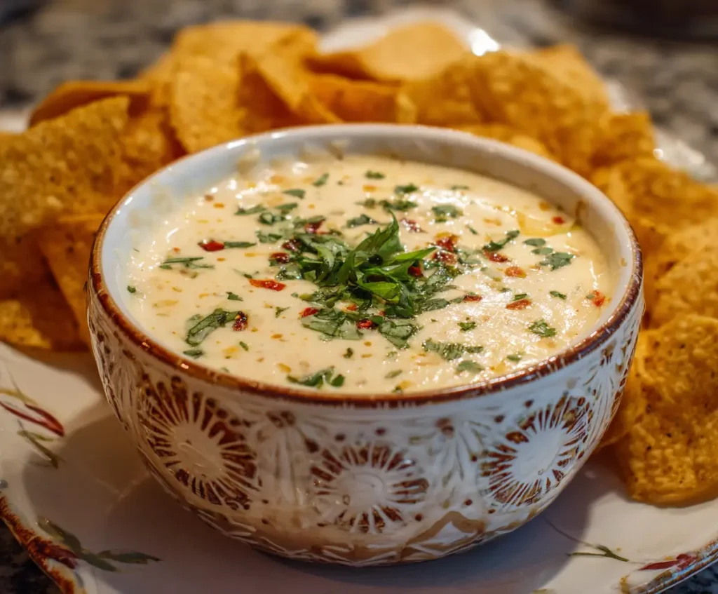 homemade mexican white cheese dip