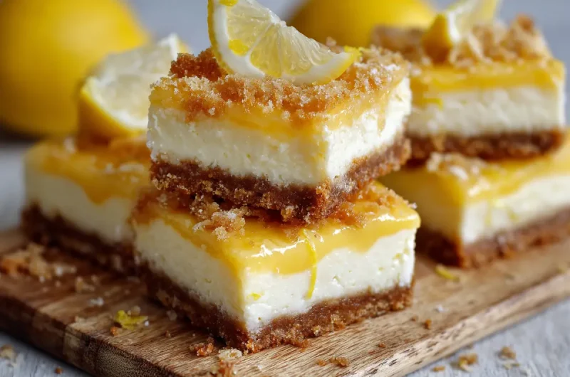 Lemon cheesecake bars recipe