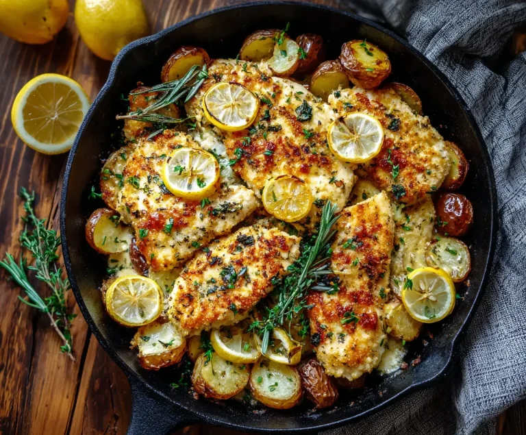 parmesan chicken and potatoes